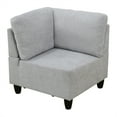 thumbnail image 1 of Aukfa Modular Sectional Couch Set - Corner sofa - Flannel - Gray, 1 of 10