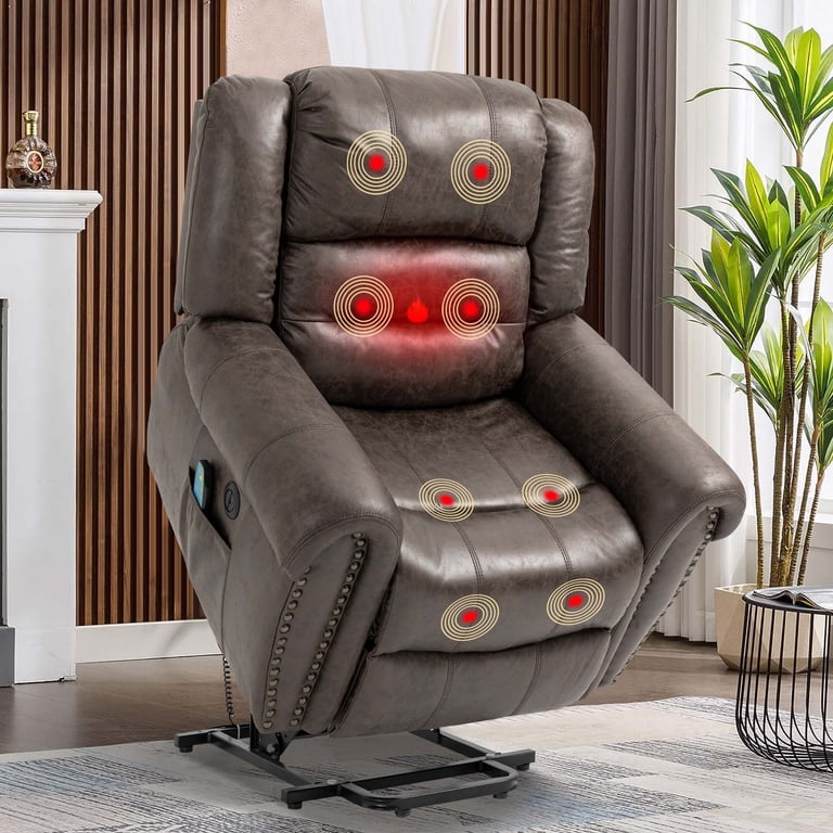 Power Lift Chair With Massage Heat For Elderly Power Lift Recliner ...