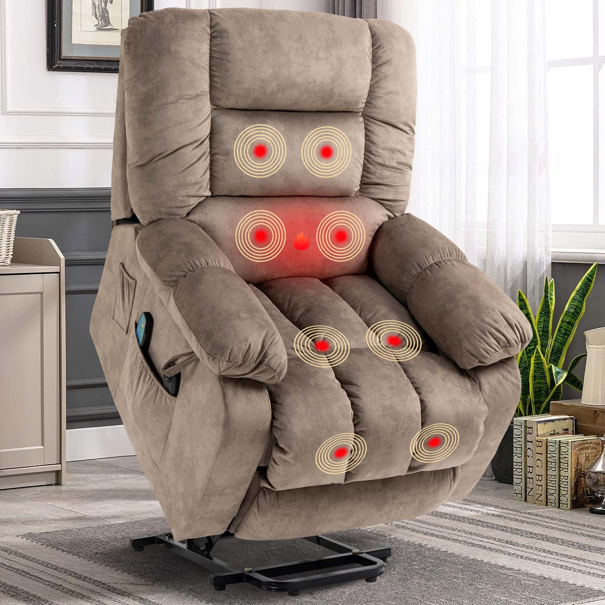 Aukfa Power Lift Recliner Chair with Massage and Heat Sofa Living Room