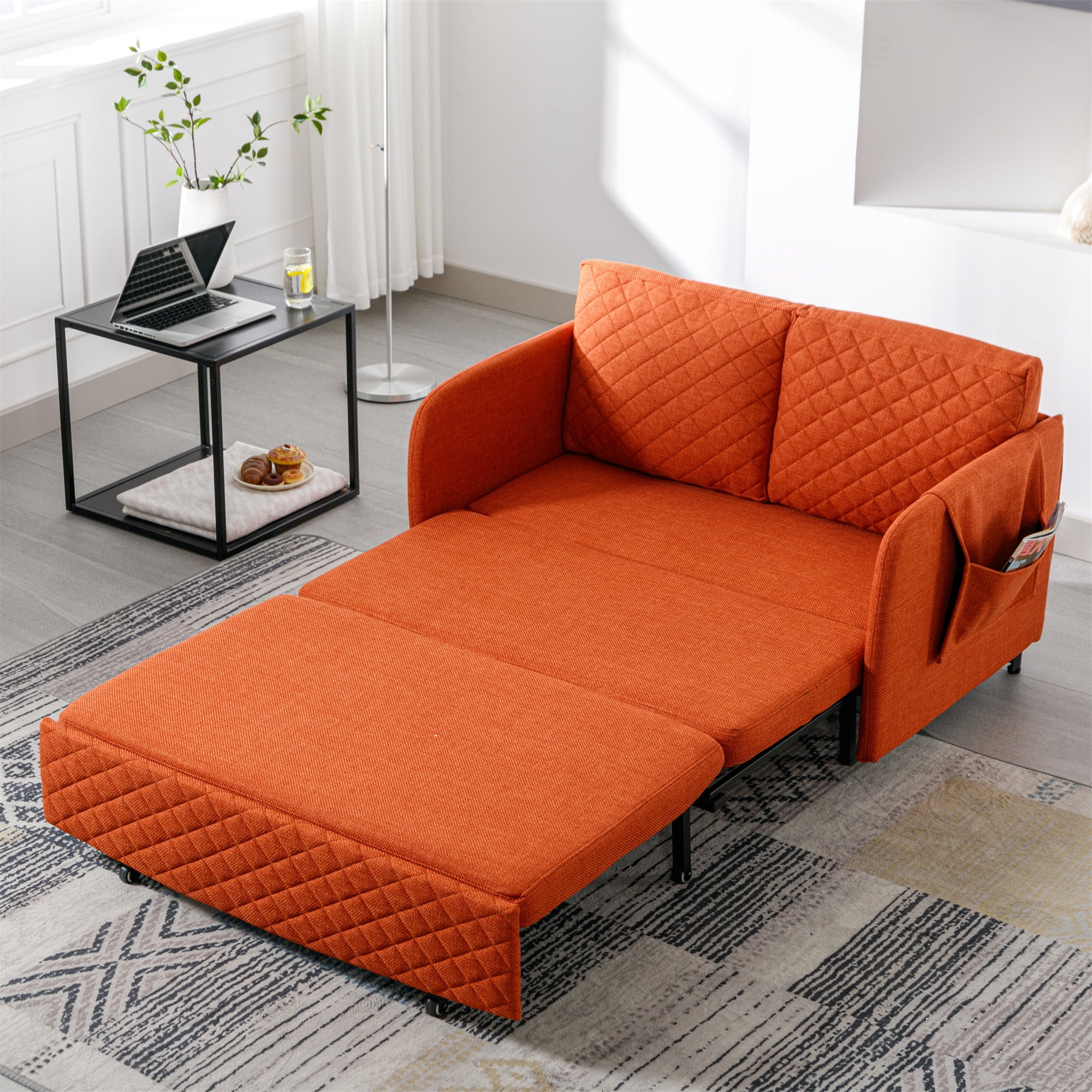 Aukfa Pull Out Sofa Bed Convertible Sleeper Sofa Futon Sofa Bed