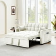 thumbnail image 1 of Aukfa Pull Out Sofa Bed, Loveseat Convertible Sleeper Sofa Couch, White, 1 of 8