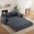 thumbnail image 1 of Aukfa Queen Sleeper Sofa Bed, Convertible Loveseat Pull Out Sofa Couch with Side Pockets, Gray, 1 of 9