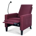 thumbnail image 1 of Aukfa Recliner Chair, Single Sofa Armchair with Cup & Phone Holder for Living Room Bedroom, Red, 1 of 10
