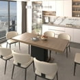thumbnail image 1 of Aukfa Rectangular Dining Room Table for 6-10, Extendable Kitchen Tables for Living Dining Room, Black Brown, 1 of 7