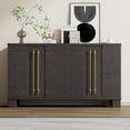 thumbnail image 1 of Aukfa Sideboard Buffet with Adjustable Shelves & Gold Handles for Kitchen, Dining Room,Taupe, 1 of 8