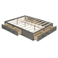 thumbnail image 1 of Aukfa Storage Platform Bed with 6 Drawers, Full Size Captain Bed Frame, Farmhouse Style, Antique Gray, 1 of 8