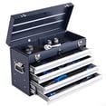 thumbnail image 1 of Aukfa Tool Box, 21 in Steel 4-Drawer Toolbox with Automatic Lock System for Garage, Gray, 1 of 9