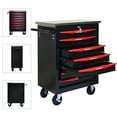 thumbnail image 1 of Aukfa Tool Box 7-Drawer Rolling Tool Chest Combination Workbench for Workshop Garage, Black, 1 of 9