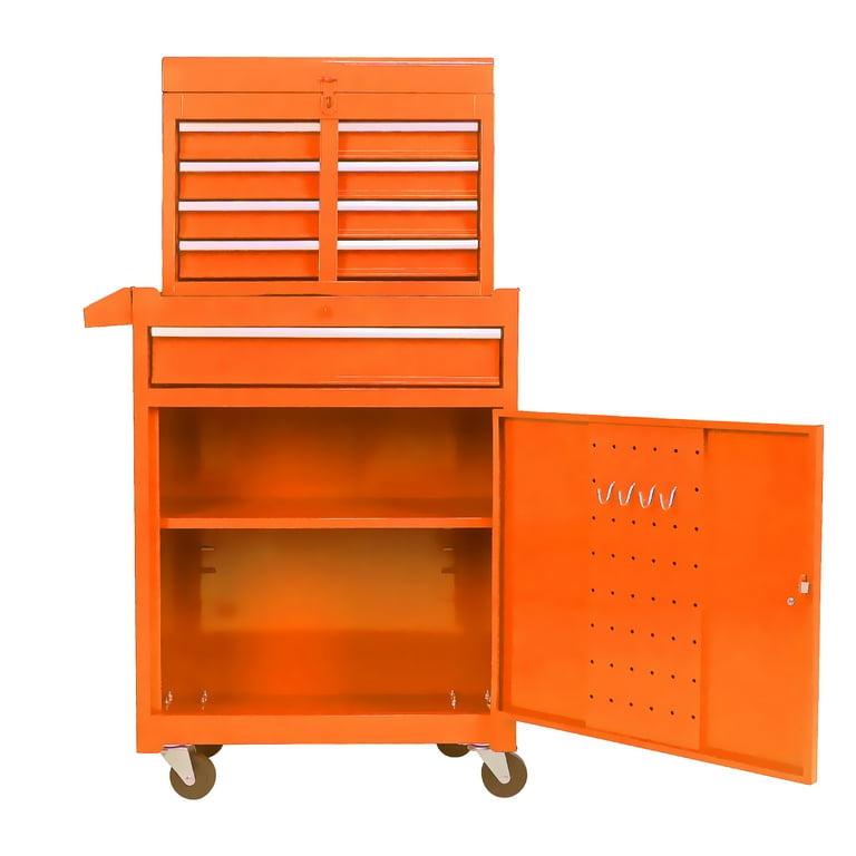 Aukfa 2 in 1 Steel Rolling Tool Box & Cabinet On Wheels, 5