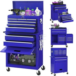 Viper Tool Storage V218MCPU 18-Inch 2-Drawer 18 Gauge Steel Mini Storage  Chest W/ Lid Compartment, Purple 