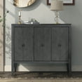 thumbnail image 1 of Aukfa Wood Accent Cabinets with 3 Doors,Buffet Storage Cabinet for Hallway, Entryway, Living Room,Gra, 1 of 8