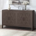 thumbnail image 1 of Aukfa Wood Sideboard Storage Cabinet with 4 Door for Entryway Living Room Hallway,Coffee, 1 of 7