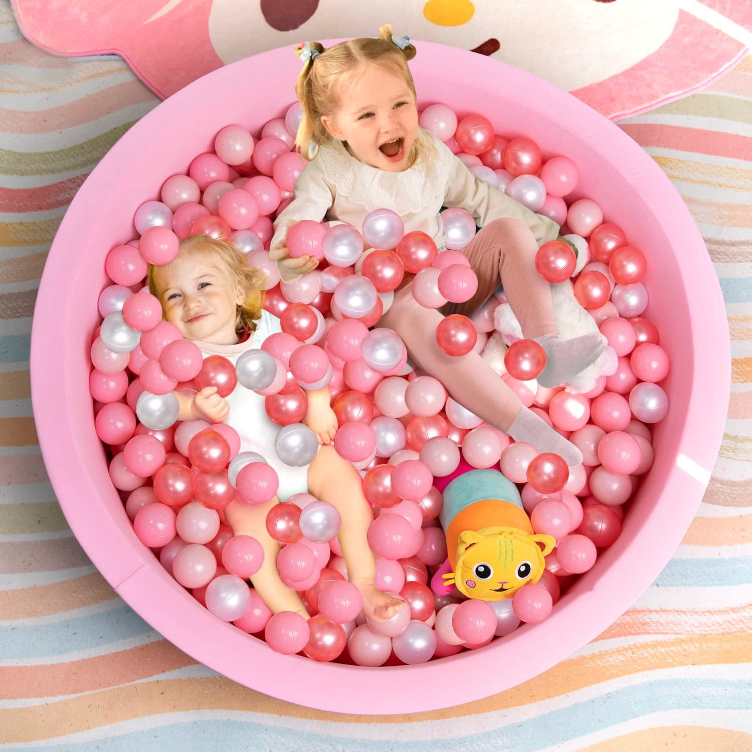 Auksay Foam Ball Pit for Kids Toddlers Babies,Upgrade OnePiece Sew
