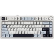 Aula F75 75% Tri-Mode Wireless Mechanical Gaming Keyboard, Hot Swappable Reaper Switches, RGB Backlit, Bluetooth/2.4GHz/USB-C, Media Knob Control, 4000 mAh Battery, Light Blue