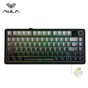 Aula F75 MAX Wireless Mechanical Keyboard With TFT Screen and Knob Gasket RGB Backlight Gaming Keyboard in 75% Layout Hot-Swap