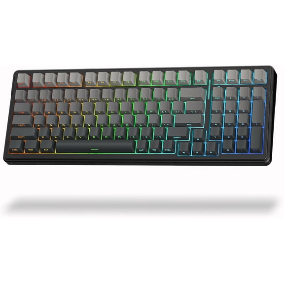 Aula F99 Mechanical Keyboard, Side Printed PBT Keycaps, Gasket Structure Hot Swappable, Creamy Sound, RGB Backlit, Tri-Mode 2.4GHz/BT5.0/USB-C PC Gaming Keyboard for PC/Laptop/Tablet