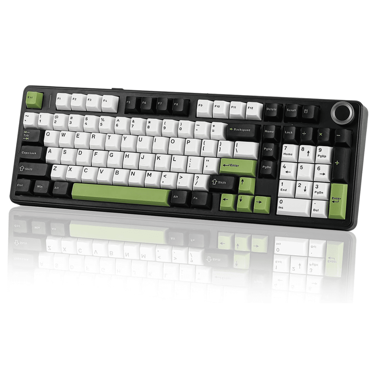 AULA F99 Pro, 99-Key, Wireless, Hot Swappable, Mechanical Gaming Keyboard, RGB, 5-Layer Padding, 8000 mAh Battery, Knob
