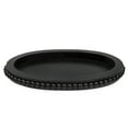 thumbnail image 1 of AuldHome Design Wood Beaded Tray (Black), Decorative Farmhouse Style Oval Wooden Tray, 1 of 10