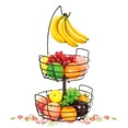 thumbnail image 1 of Auledio 2 Layer Fruit Baskets,Fruit Bowl with Banana Holders in Kitchen for countertop, 1 of 8