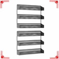 thumbnail image 1 of Auledio 2 PC 3 Layer Spice Rack Organizer for Cabinet Door for Kitchen-Black, 1 of 7