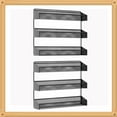 thumbnail image 1 of Auledio 2 PC 3 Layers Wall Mount Spice Rack for Kitchen-Black, 1 of 7