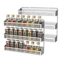 thumbnail image 1 of 2 Pack Metal Wire Spice Rack Organizer Wall Mount Spice Organizer for Cupboard,Pantry in Bronze, 1 of 7