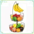 thumbnail image 1 of Auledio 2 Tier Disassembly Fruit Holder with Banana Holders in Home for kitchen, 1 of 8