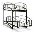 thumbnail image 1 of Auledio 2 Tier Metal Under Sink Pull Out Drawer Freestanding Sliding Basket Organizer for Kitchen Cabinets, Pantry, Closets, Bedrooms and Bathrooms, Bronze, 1 of 7