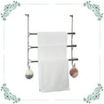 thumbnail image 1 of Auledio 3 Tier Metal Towel Rack Organizer Adjustable Over the Door Towel Storage Organizer with 2 Hooksfor Storage of Bathroom Towels, Bronze, 1 of 7