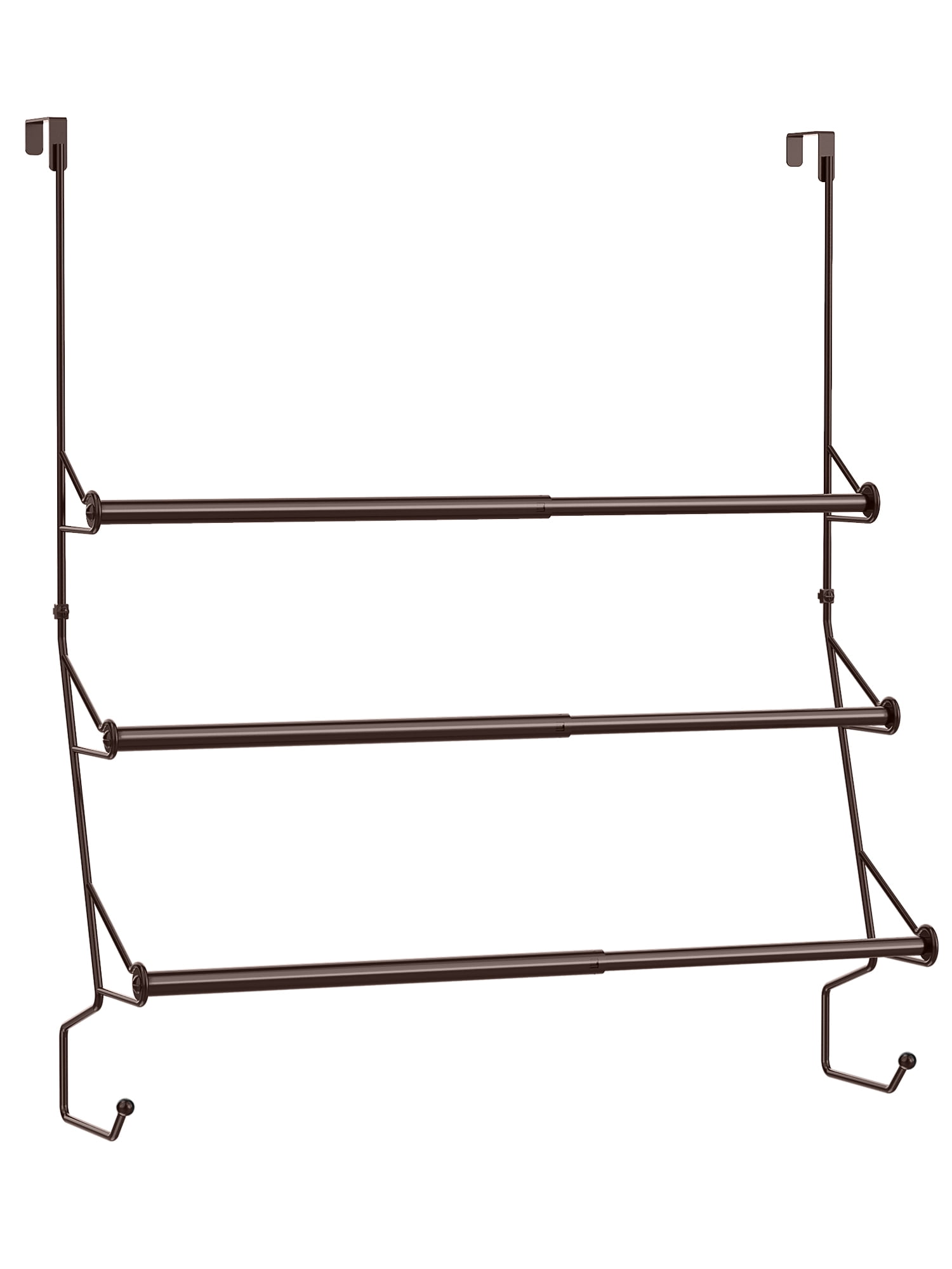 Auledio Adjustable Over The Door Towel Rack, Triple Towel Storage ...