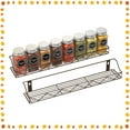thumbnail image 1 of Auledio Houseware Houseware 2 Pack Wall Mount Single Tier Metal Wire Spice Rack, Bronze, 1 of 7