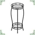 thumbnail image 1 of Auledio Metal Plant Stand Indoor Outdoor Flower Pot Holder Decorative Flower Pot Display Rack for Patio Garden, Black, 1 of 1