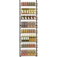 thumbnail image 1 of Auledio Over Door Pantry Organizer Rack, Adjustable 8-Tier Heavy-Duty Storage Organizer Hanging Spice Shelf for Kitchen, Bronze, 1 of 7