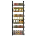 thumbnail image 1 of Auledio Over The Door Storage Organizer, 6 Tier Adjustable Spice Rack Organizer for Kitchen Pantry (Black), 1 of 7