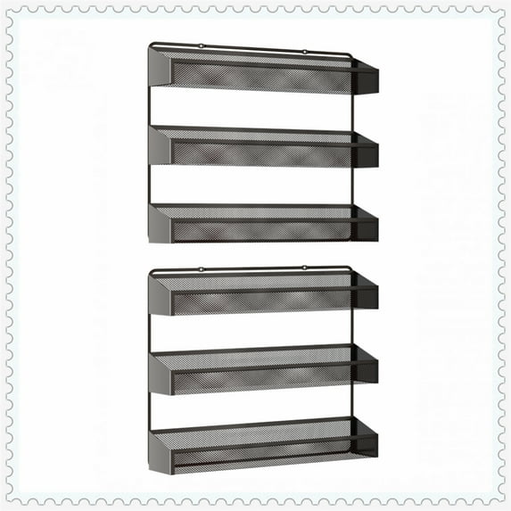 Auledio Set of 2 3 tier Storage Shelf in Home-Bronze