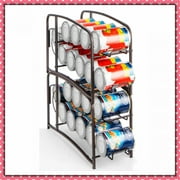 Auledio Stackable Beverage Can Dispenser Rack, Can Storage Organizer Holder for Canned food or Pantry Refrigerator(2 Pack)