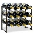 thumbnail image 1 of Auledio Stackable Wine Rack, Standing Bottles Holder Organizer, Wine Storage Shelf, Towel Rack for Kitchen Pantry Cabinet, 1 of 6