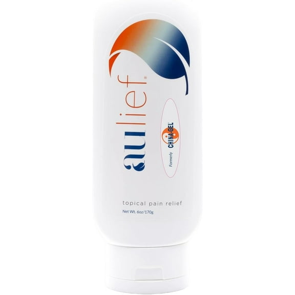 Aulief Topical Pain Relief Cream for Neck Pain Relief, Knee Pain Relief, Back Pain Relief & Other Muscle and Joint Pain, FSA HSA Approved, Dye-Free White Gel, 6 oz Tottle