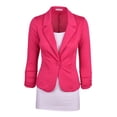 thumbnail image 1 of Auliné Collection Women's Casual Work Solid Color Knit Blazer, 1 of 2