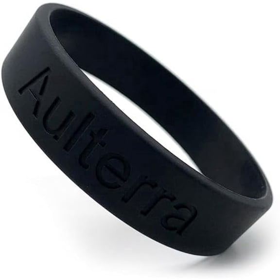 Aulterra Vitality EMF Protection Wristband with Proprietary Rare Earth Minerals Small Black
