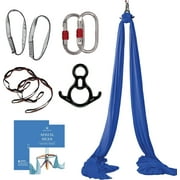 Aum Active Aerial Yoga Swing Silks & Silk Sling Set - Navy, 9yd