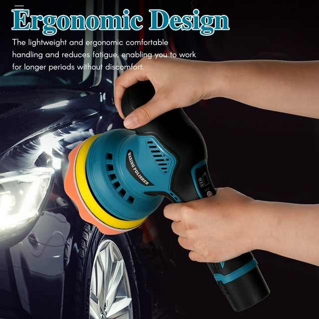 Aumotop 20pcs Cordless Buffer Polisher 12V Battery Powered Dual Action