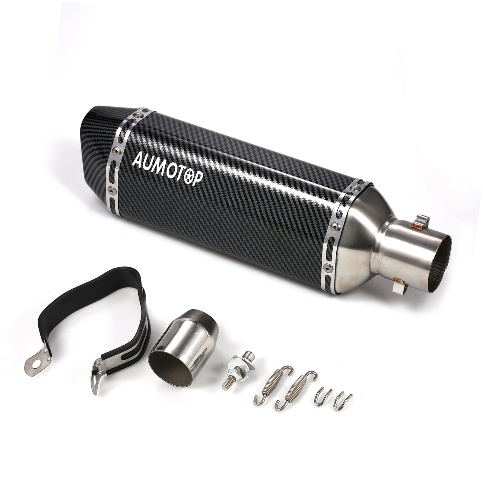 Aumotop Motorcycle exhaust pipe,Pipes Slip Muffler Temperature