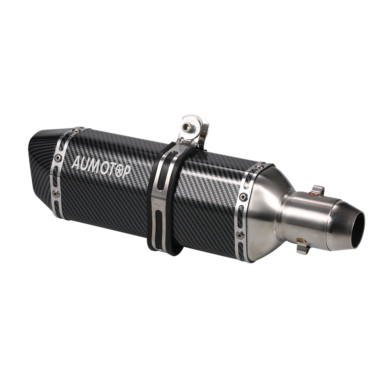 Aumotop Motorcycle exhaust pipe,Temperature Resistant Muffler PipesCarbon Tail Tube Slip On