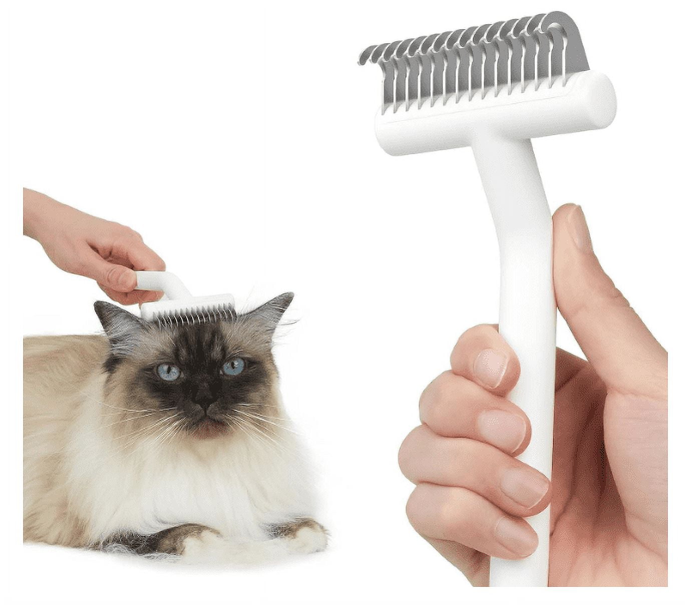 Aumuca Cat Brush for Long Haired Cats, Deshedding Tool and Dematting