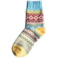 thumbnail image 1 of Aunavey 1 Pack Womens Vintage Wool Socks Winter Soft Warm Thick Cold Knit Crew Socks, 1 of 2