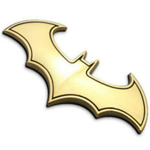 Aunavey 3D Bat Chrome Emblems Badges Sticker Logo Silvery for Car Truck Motorcycle Decal Decoration