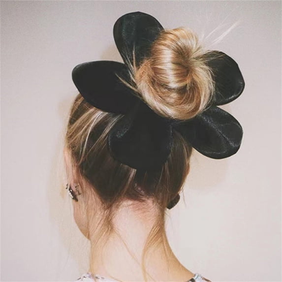 Aunavey 9.5 inch Silk Scrunchies Oversized Scrunchie Jumbo Scrunchies Giant Silk Scrunchie Hair Ties for Women Girl