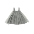 thumbnail image 1 of Aunavey Baby Girls Toddler Tutu Dress Infant Sleeveless Princess Rainbow Tulle Sundress, 1 of 5