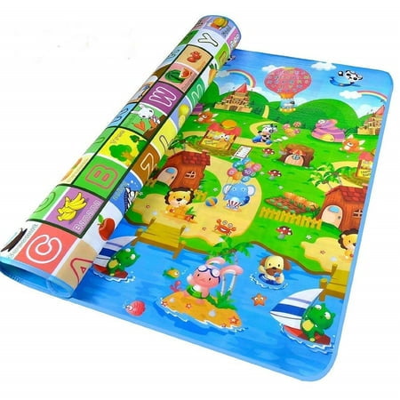 Aunavey Baby Play Mat 71 x 79 inches Extra Large Baby Crawling Play Mat Floor Play Mat Game Mat 0.2-Inch Thick